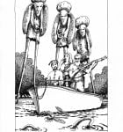 The Stilt-Men of the Lunar Swamps